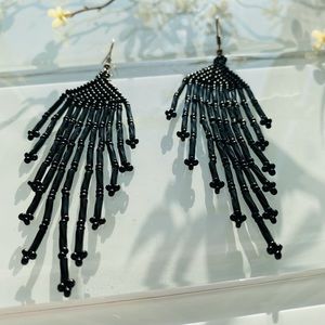Native Cora Artisan Beaded Earring Set